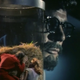 Two “six-inch oddities” hide from a mega-sized human in the first episode of Land of the Giants.